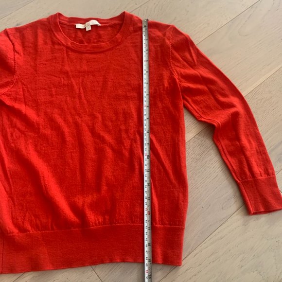 Maje Marise Lightweight Wool Sweater Red - Picture 5 of 6